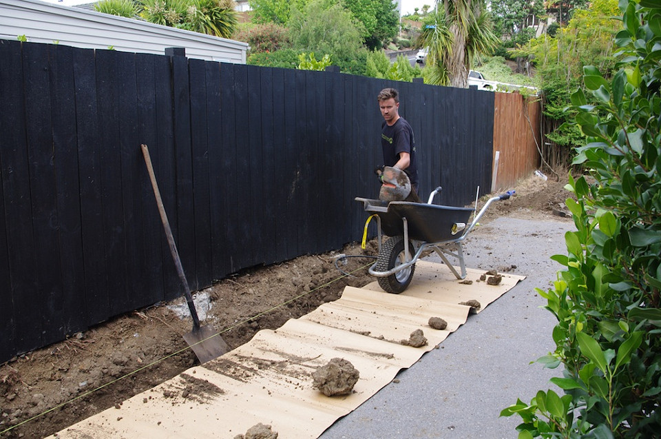 Another area ready for a hedge