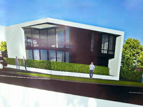 Artist's impression of a privacy hedge for a new build NZ