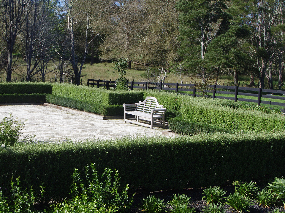 Living Walls™ hedges defining spaces within a rural garden